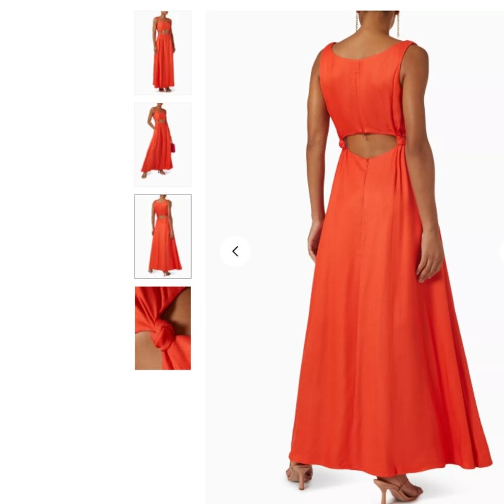 Bondi Born Tenerife Cut Out Maxi Dress in Viscose Rayon Blend - Picture 3 of 7